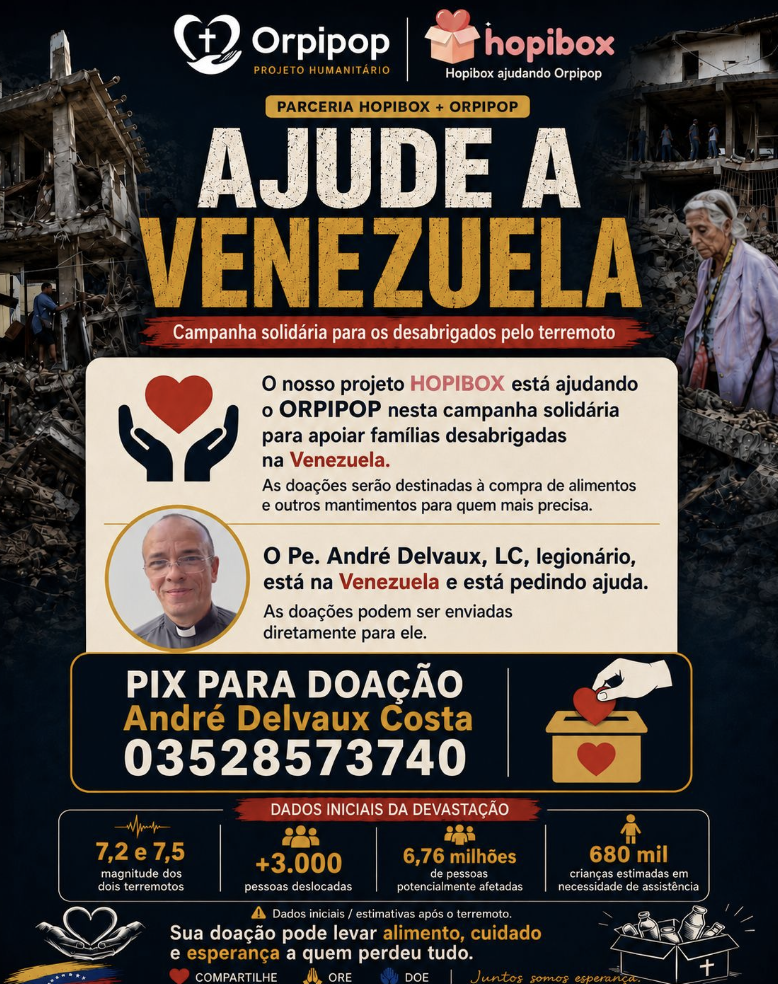 Campanha HopiBox + Orpipop — Ajude a Venezuela